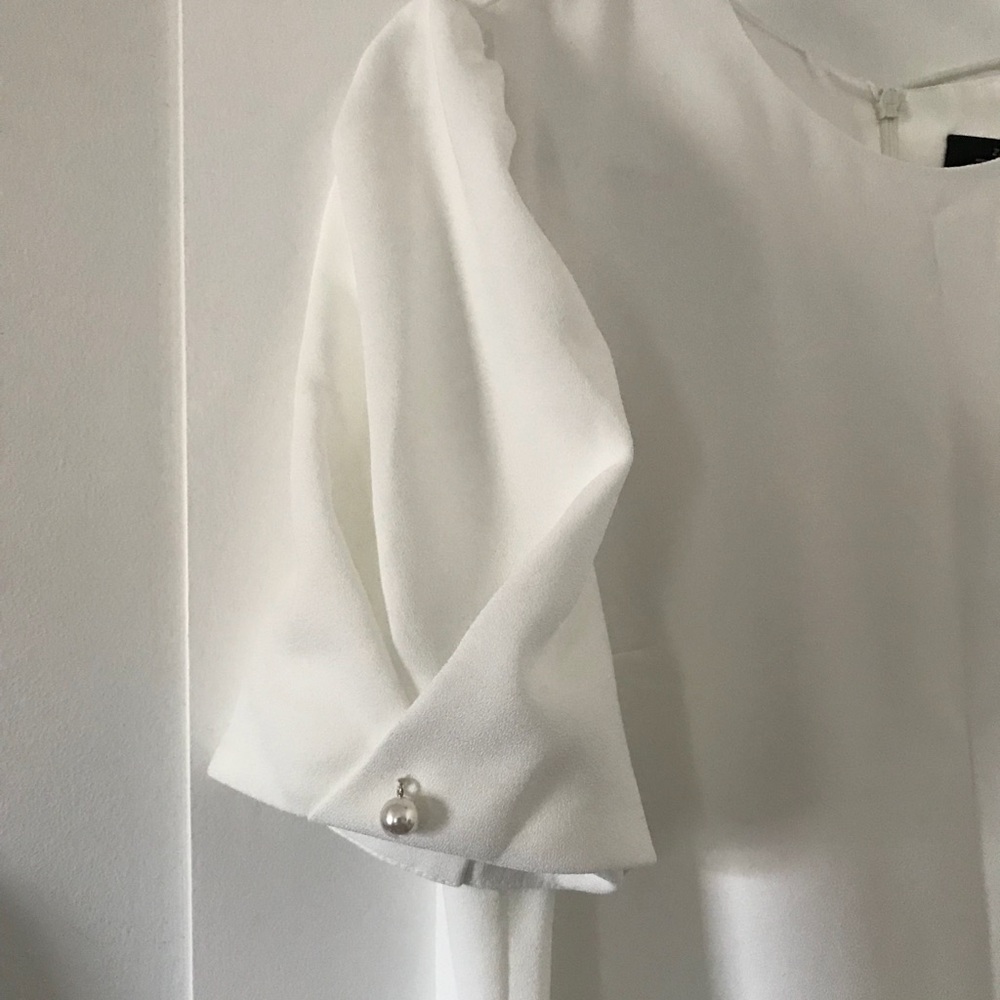 NWT Zara white short sleeve dress